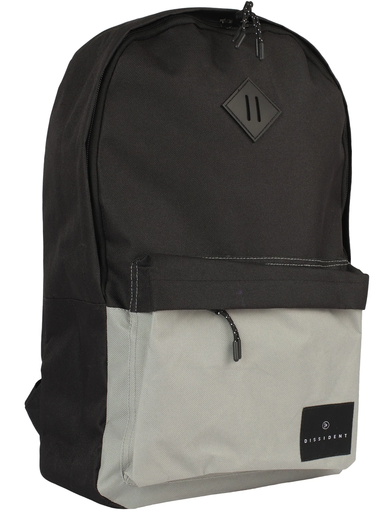 Black Rock Dessert Colour Block Canvas Backpack In Black - Dissident - Image 3