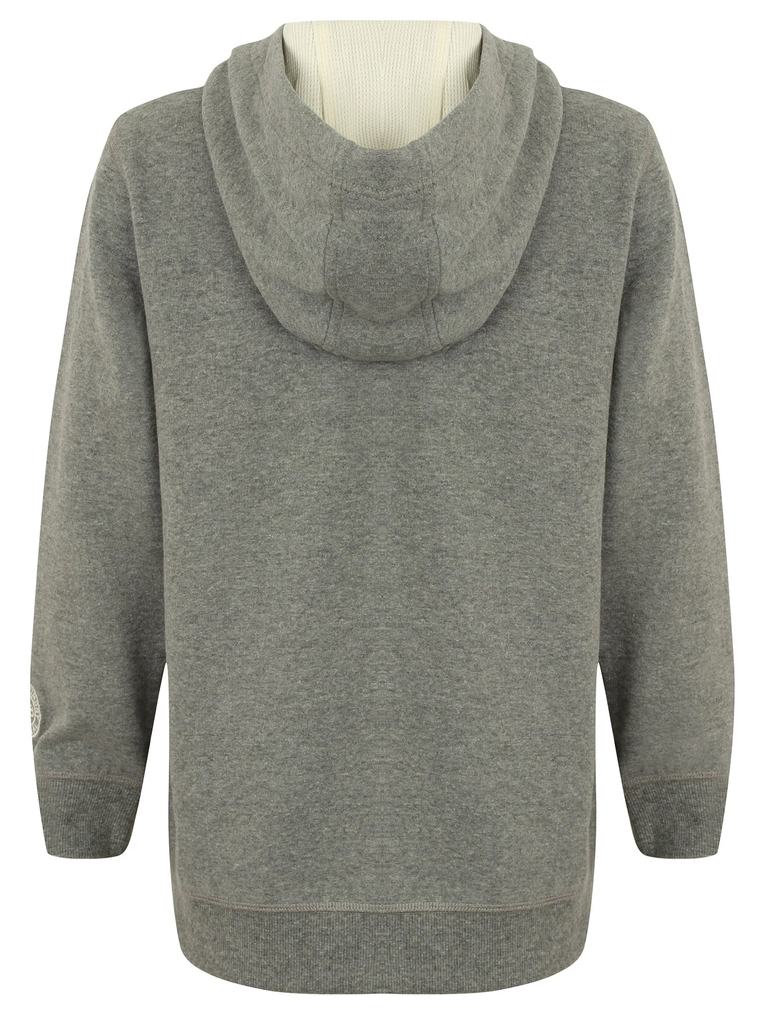 Boys K-Baracoa Point Zip Through Hoodie in Mid Grey Marl - Tokyo Laundry Kids - Image 4