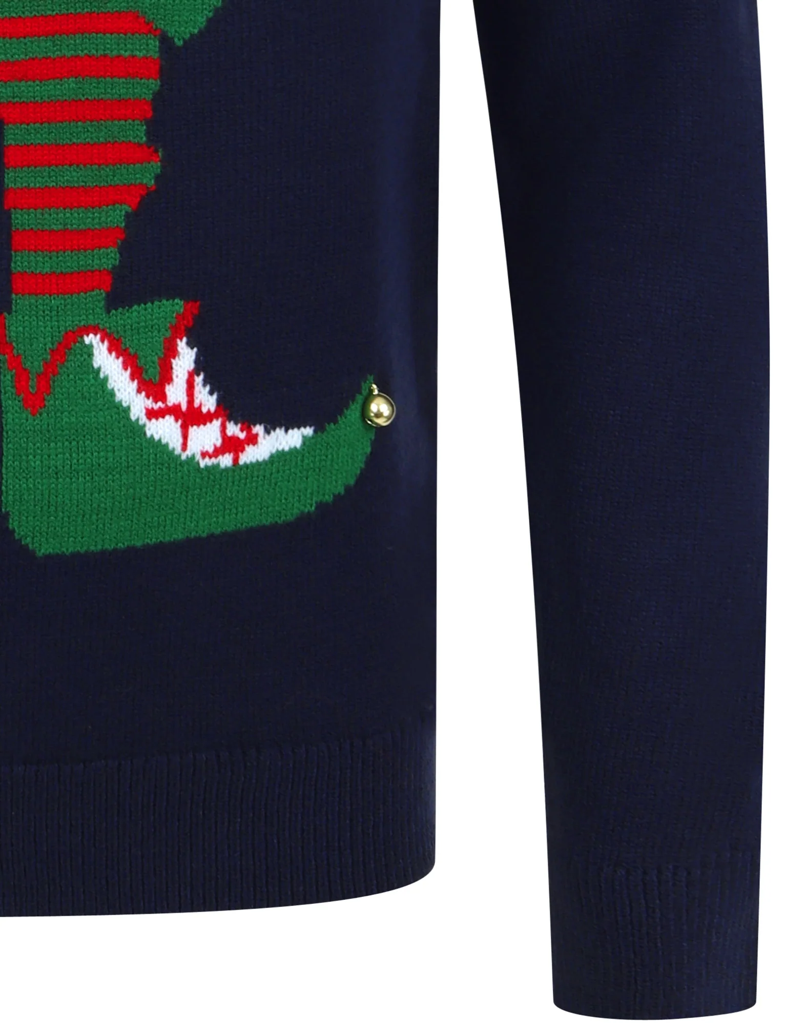 Chill Out Elf Motif Novelty Christmas Jumper in Ink - Season’s Greetings - Image 5