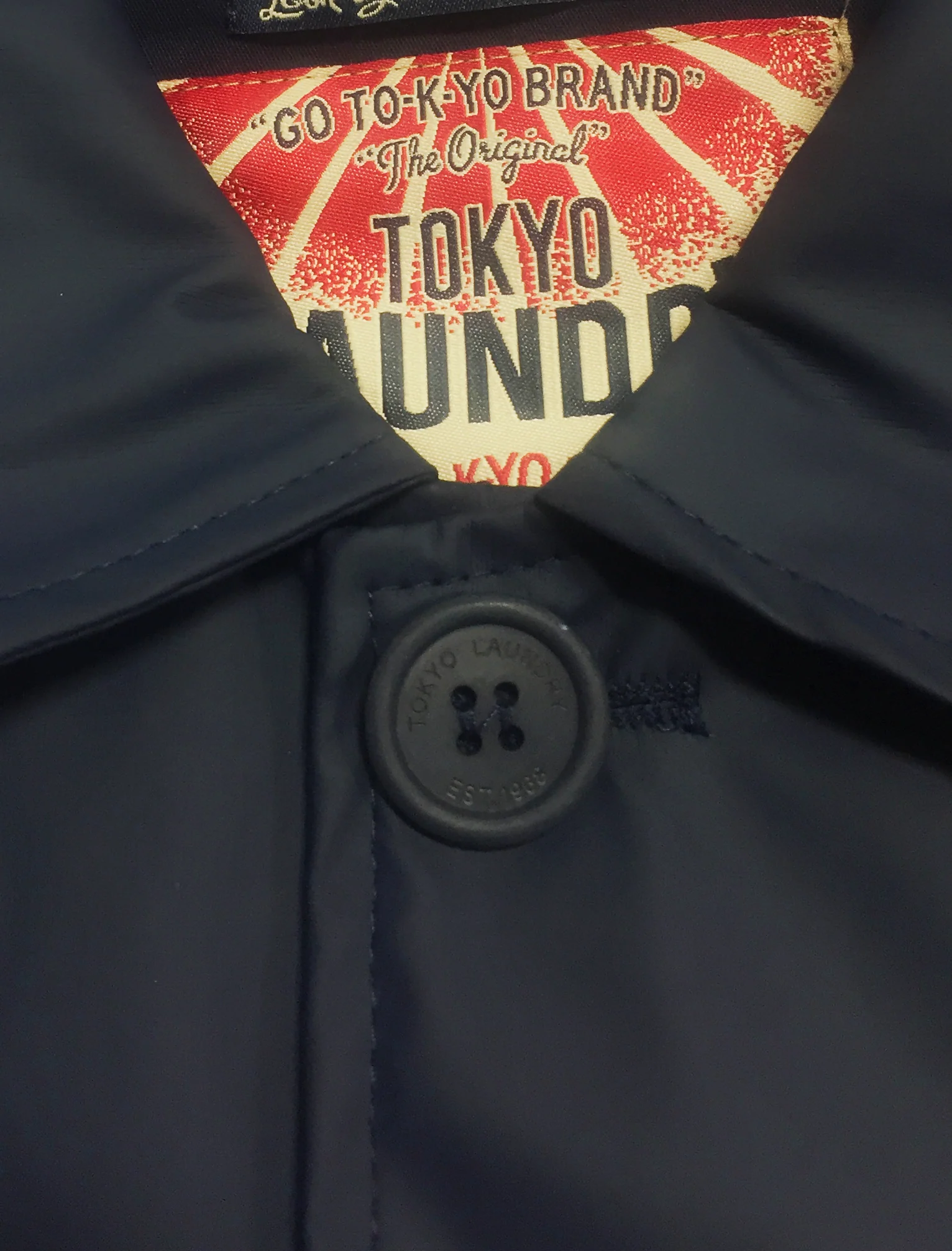 Scourfield Shower Resistant Trench Coat In True Navy - Tokyo Laundry - Image 5