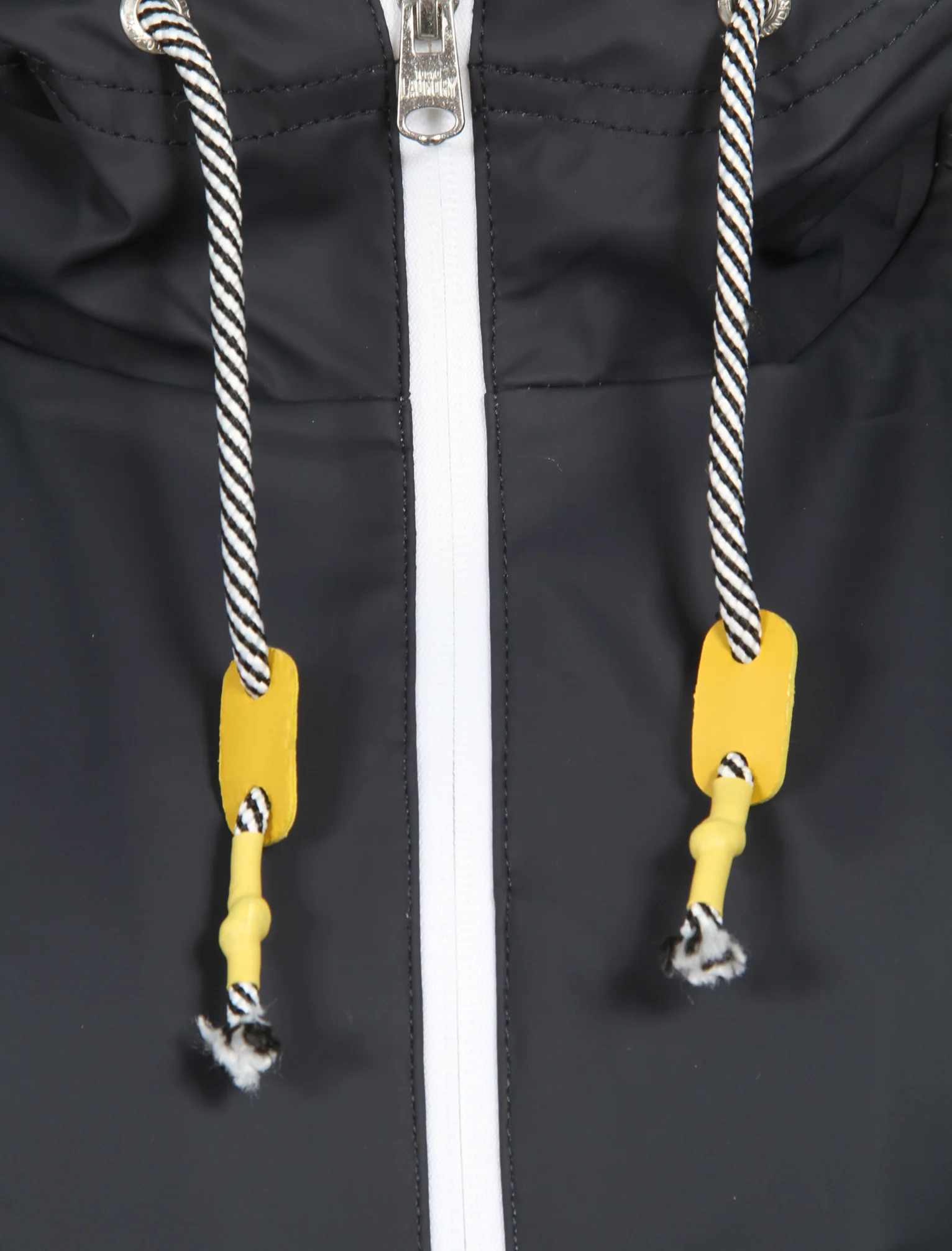 Kestrel Hooded Rain Coat in Navy / Yellow  - Tokyo Laundry - Image 6
